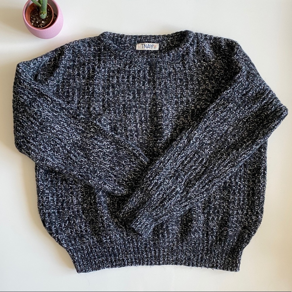 Aritzia ~ TNA Grouse Marled Knit Wool Sweater